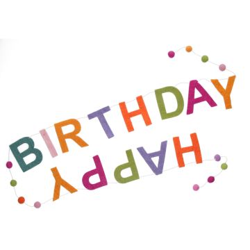 Slinger van Vilt Happy Birthday 1.8 Meter