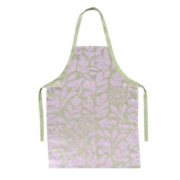 Schort Flower Carina GOTS - Sage Green