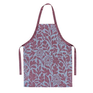 Schort Flower Carina GOTS - Burgundy Met Geschenkdoos