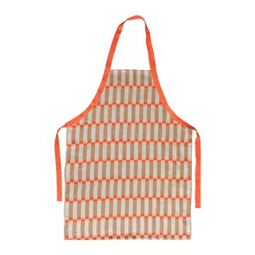 Schort Natural Ana GOTS - Coral Met Geschenkdoos