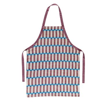 Schort Natural Ana GOTS - Burgundy met Geschenkdoos