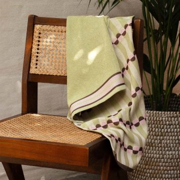 Theedoek Natural Ana GOTS - Saliegroen