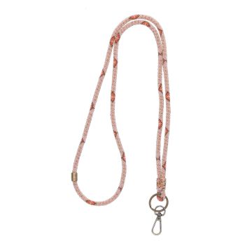 Telefoonkoord Nisha - Beaded  - Pink/ Manderine
