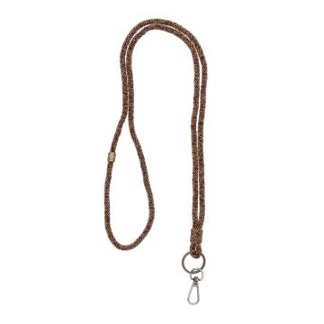 Telefoonkoord Laisa - Beaded  - Coppergold