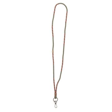 Telefoonkoord Yara - Beaded  - Green/Manderine