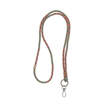 Telefoonkoord Yara - Beaded  - Green/Manderine