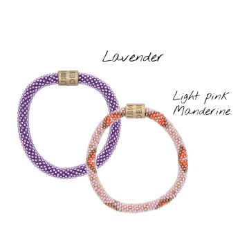 Gift Set - Lavender & Light Pink Manderine - Roll on Armbanden