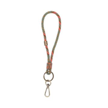 Telefoonkoord - Beaded Trisha - Groen / Oranje